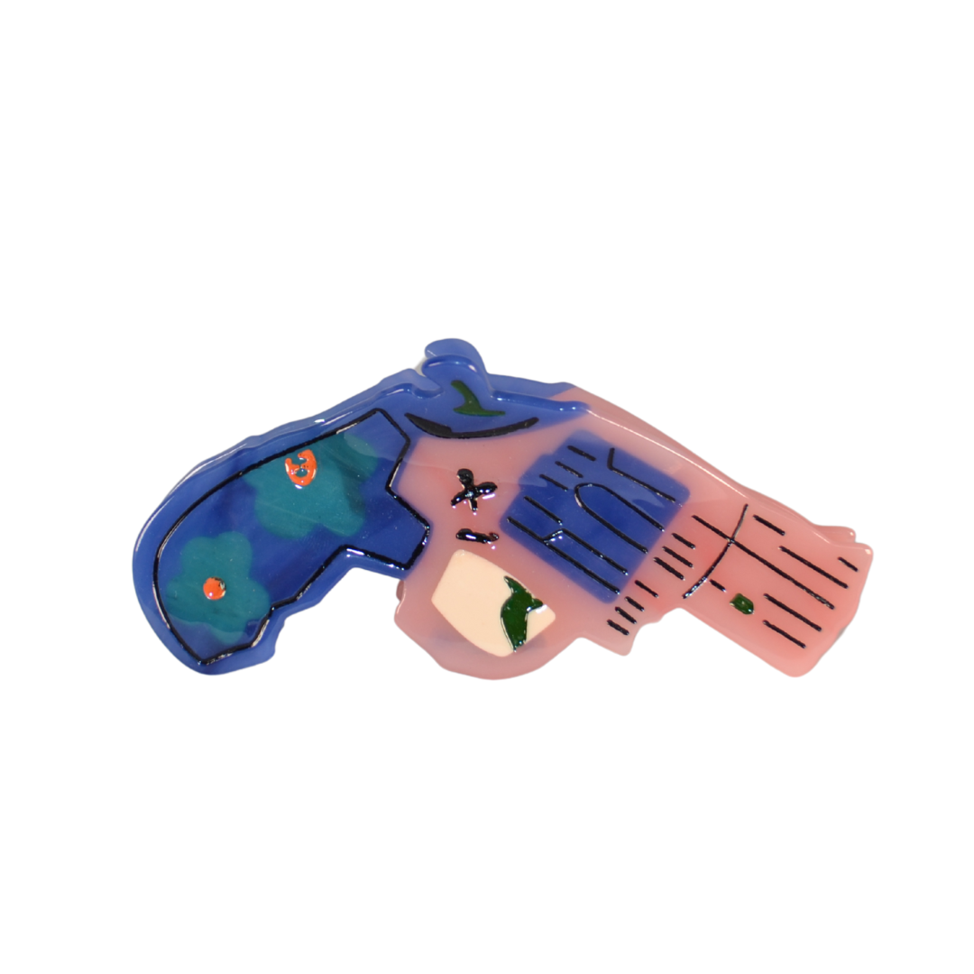 Pink Gun Claw Clips