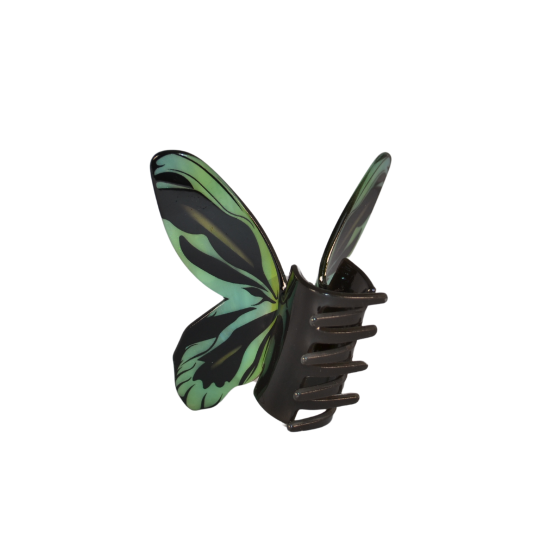 Turquoise Butterfly Claw Clip